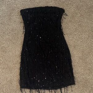 Wild Fable Black Strapless Dress